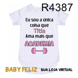 Roupa De Bebê Body Academia Com Titia R4387