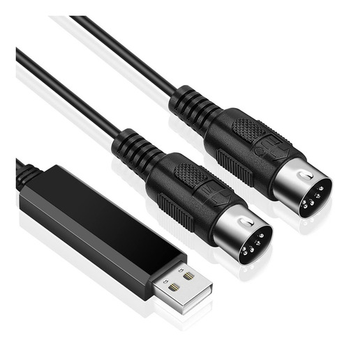 Convertidor De Cable Usb Midi, Interfaz Usb A Cable Midi De