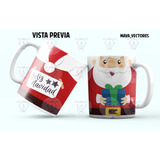 30 Plantillas Navidad Taza Sublimación Editables En Psd