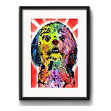 Quadro Shih-tzu Pop Art Cachorro Shitzu Decoracao Paspatur