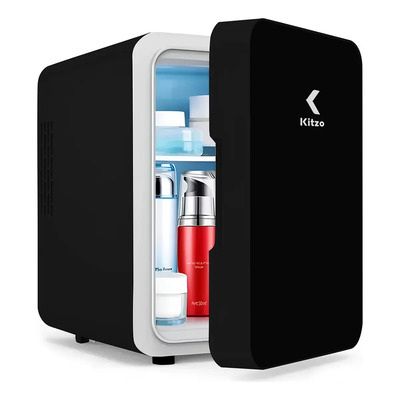 Mini Refrigerador 15 Latas Cosmeticos 10 L Frio Y Caliente Para Casa\u002FAuto\u002FOficina Color Negro KITZO | Envío gratis
