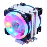 Cooler Rgb Duplo Intel/amd + Brinde Pasta Térmica Prata