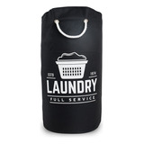 Cesto Laundry Para Roupas Preto 25l - Saco Organizador - Sec