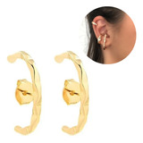 Brinco Ear Hook Banhado A Ouro 18k Semijoia C/garantia Joia