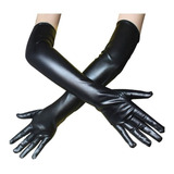 Lenceria Guantes De Pvc Sexy Negros