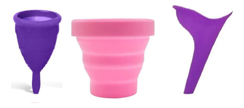 Copa Menstrual Fleurity + Vaso Esterilizador + Urinal Pis