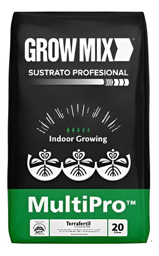 Growmix Sustrato Multipro 20 Lts Ideal Indoor Grow Valhalla