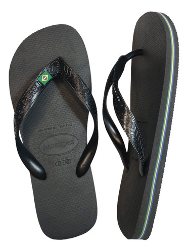 Chinelo Havaianas Brasil Legítimas Preto Unissex Original 