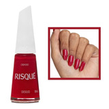 Esmalte Risque Desejo Vermelho Cremoso Hipoalergenico 8ml