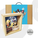 Alcancia Mdf Looney Tunes + Empaque Personalizado Artesanal