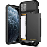 Funda Para iPhone 11 Pro Max, Negro/tarjetero/resistente