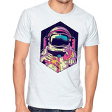 Playera Hombre Niño Astronauta Pizza Dona Nasa Camiseta #662