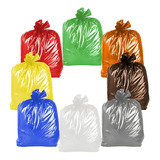 10 Pacote Saco De Lixo Colorido 60 Litros P6 C/ 100 Un Cada