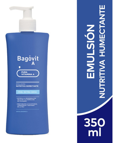 Bagovit A Emulsion Nutritiva Piel Extra Seca X 350 Grs.