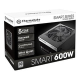 Fuente Gamer Pc Thermaltake 600w Smart 80 Plus White   Haedo