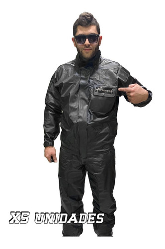 Traje Conjunto Lluvia Motoquero Pack X5 Unidades 