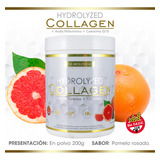 Suplemento En Polvo Age Biologique Hydrolyzed Collagen 200g Sabor Pomelo Rosado