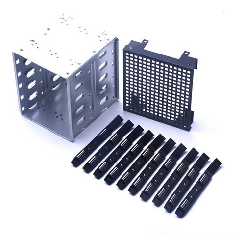 Disco Duro Sata Hdd Cage Rack De 5.25 Pulgadas A 5 X 3.5 Pul