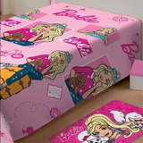 Manta Fun Soft Solteiro Barbie 1,50m X 2,00m Toque Macio