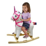 Caballo Unicornio Montable Mecedora Balancin Luces Sonido