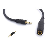 Cable De Audio Extensión Auxiliar Jack 3.5mm + Copla 1.5 Mts