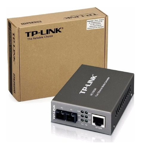 Router Convertidor Medios Tp-link Mc100cm Fibra Sc Multimodo