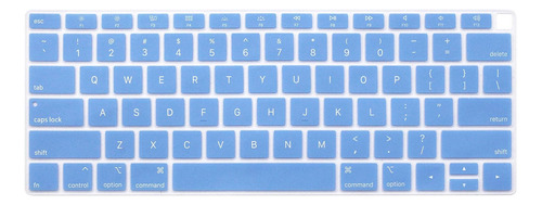 Protector De Teclado Celeste Para Macbook Air 2018