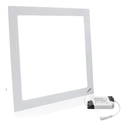 Plafon Painel Led Embutir 25w Branco Frio Quadrado 110v/220v