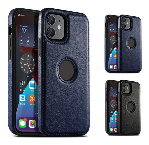 Carcasa Cuero Pu + Lámina Compatible iPhone Spacezat