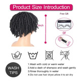 Dreadlock Hair Topper Peluca Con Clip En Cabello Trenzado Me