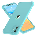 Funda Celeste Para iPhone 11 Con Protector De Pantalla