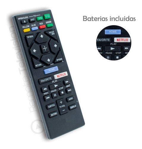 Control Remoto Sony Blu Ray  Rmt-vb100u + Pilas