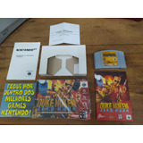 Duke Nukem Zero Hour N64 C/ Caixa E Manual Gradiente Origina