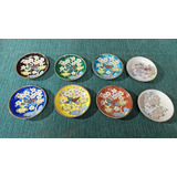 8 Platitos Antiguos De Porcelana Japonesa 