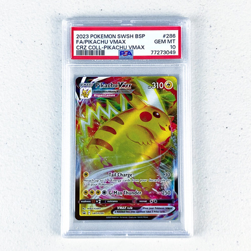 Psa 10 Pikachu Vmax Promo Cartas Pokemon Tcg Psa