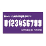 Tipografía Mazatlan Font Vector 2022-2023 Archivo Ttf, Eps
