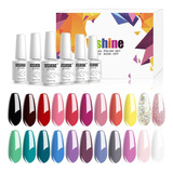 Vishine 24 Esmaltes De Uñas De Gel Uv Led De Gama Lisa, Esma