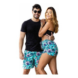 Short Playero Dúo Conjunto Dama Y Caballero 20pz Mitad/mitad