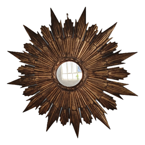 Espelho Parede Moldura Estilo Relicário Madeira 83cm 1.4 Kg