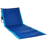 Silla De Playa Plegable Portátil Colchoneta, Azul