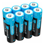 Baterías Recargables De Litio Aa De 1,5 V, Paquete De ...