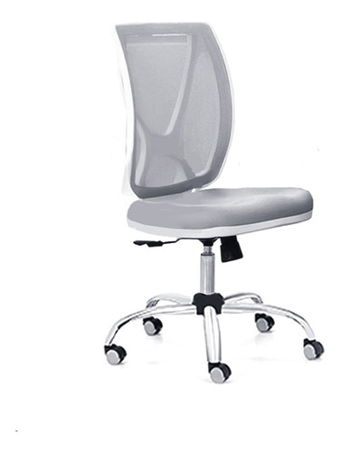 Silla Sillon Alma Blanco Ejecutivo Escritorio Pc Gamer Cromo