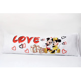 Travesseiro De Corpo Xuxão Personalizado Love Mickey Minnie