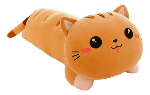 Almohada De Peluche Larga Y Larga, Muñeco De Gato De L