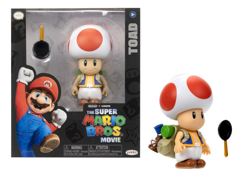 Super Mario Bros Pelicula Figura Articulada Toad Original