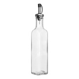 Aceitera Vinagrera Botella Vidrio Transparente Pico Vertedor