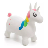 Saltarín Inflable De Goma Unicornios Love - Art. 5911 Color Blanco