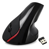 Mouse Ergonomico Inalambrico Recargable Evita Tunel Carpiano