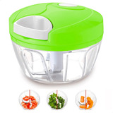 Mixer Picadora Cebolla Verduras Mezclador Transparente Verde