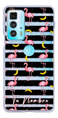 Funda Para Motorola Flamingos Con Tu Nombre